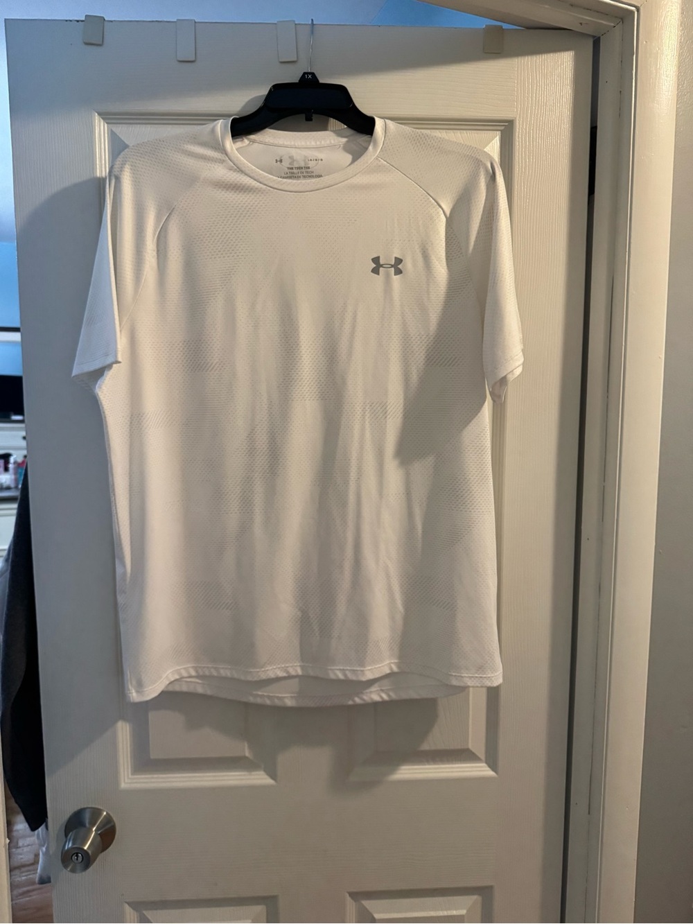 LG White Short Sleeve Performance Tee with Subtle Logo
